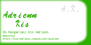 adrienn kis business card